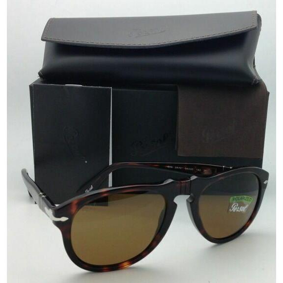 Polarized Persol Sunglasses 649 24/57 5420 Havana Tortoise w/ Brown