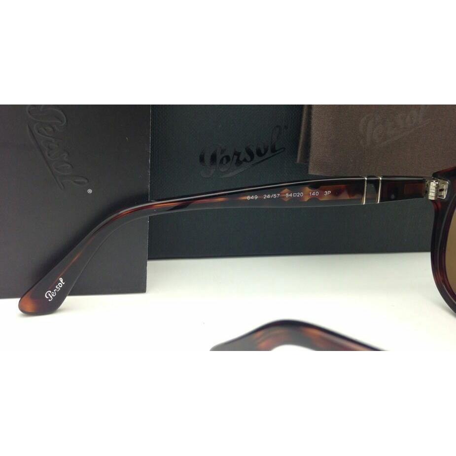 Polarized Persol Sunglasses 649 24/57 5420 Havana Tortoise w/ Brown