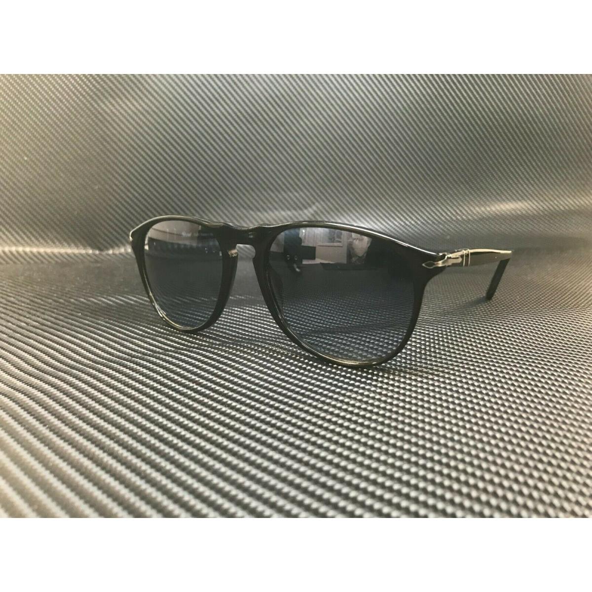 Persol PO9649S 95 Q8 Black Square Men`s Sunglasses 55 mm