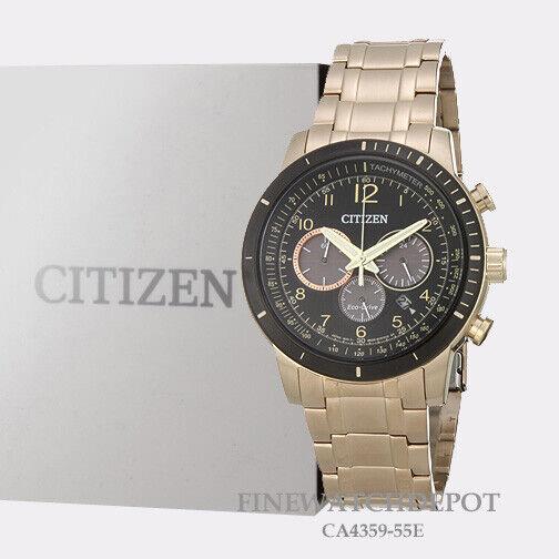 Citizen Eco-drive Men Brycen Two Tone Stainless Steel Watch CA4359-55E