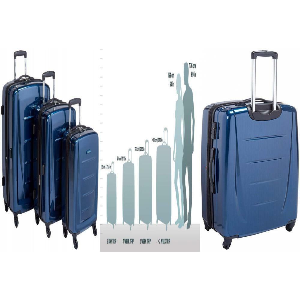 Samsonite Winfield 2 Hardside Luggage with Spinner Wheels Deep Blue