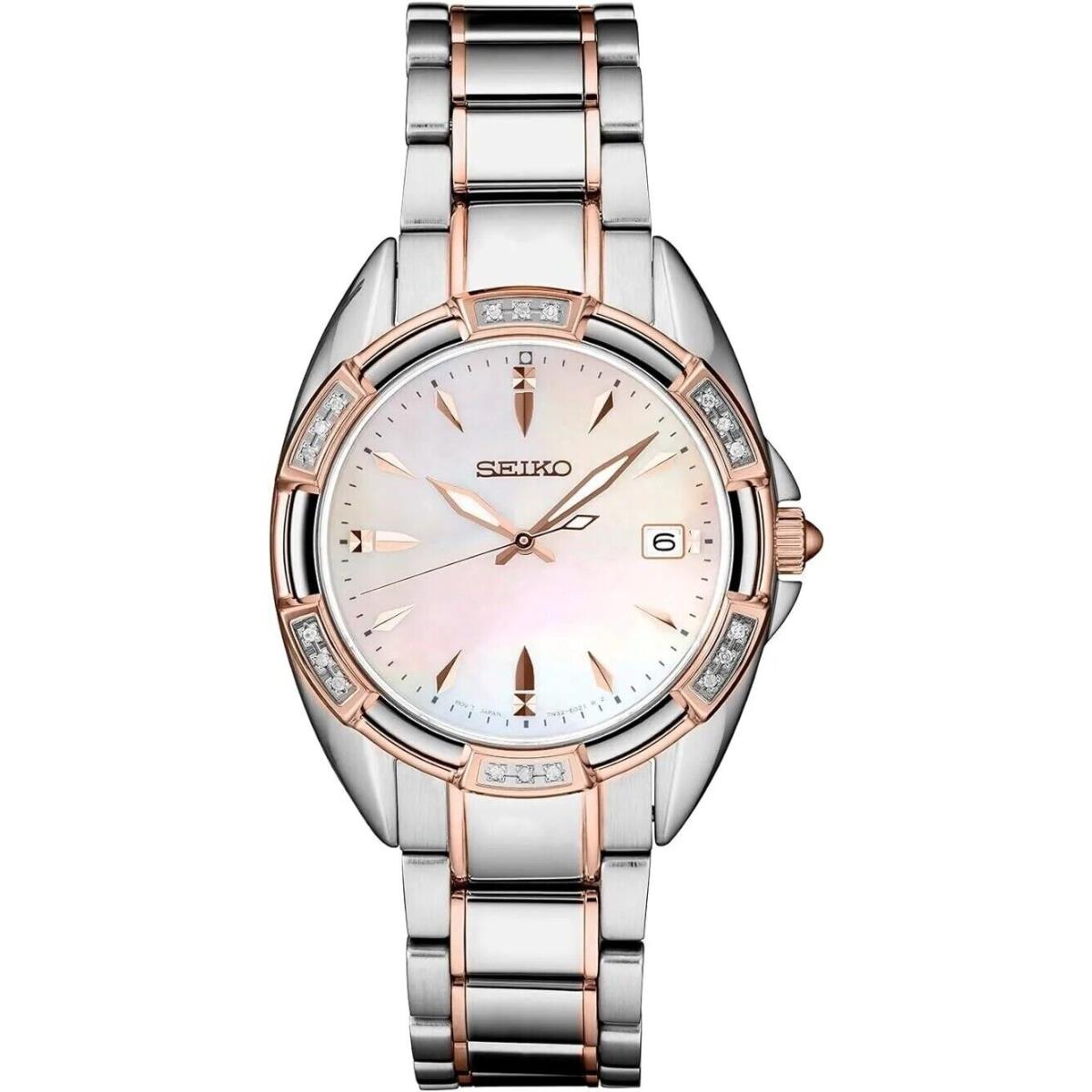 Seiko Conceptual SKK878P SKK878P1 Diamond Accents Quartz Women`s Watch