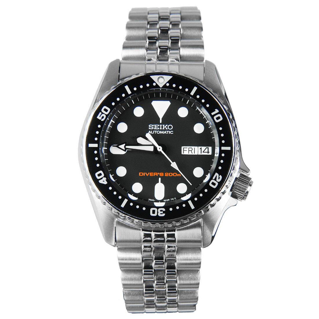 Seiko SKX013 Automatic Black Dial Stainless Steel 200m Divers Watch SKX013K2