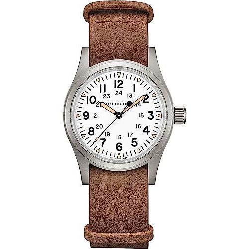 Hamilton Khaki Field Mechanical Brown Leather Strap Watch H69439511