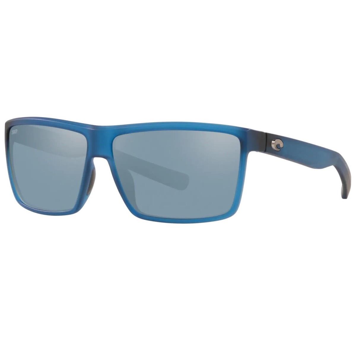 Costa Rinconcito Sunglasses - Polarized - Matte Atlantic Blue W/gray Silver - Frame: Blue, Lens: Gray