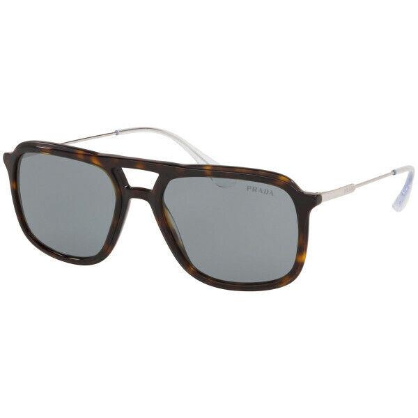 Prada Men`s Square Sunglasses Havana W/grey Lens Size 54mm