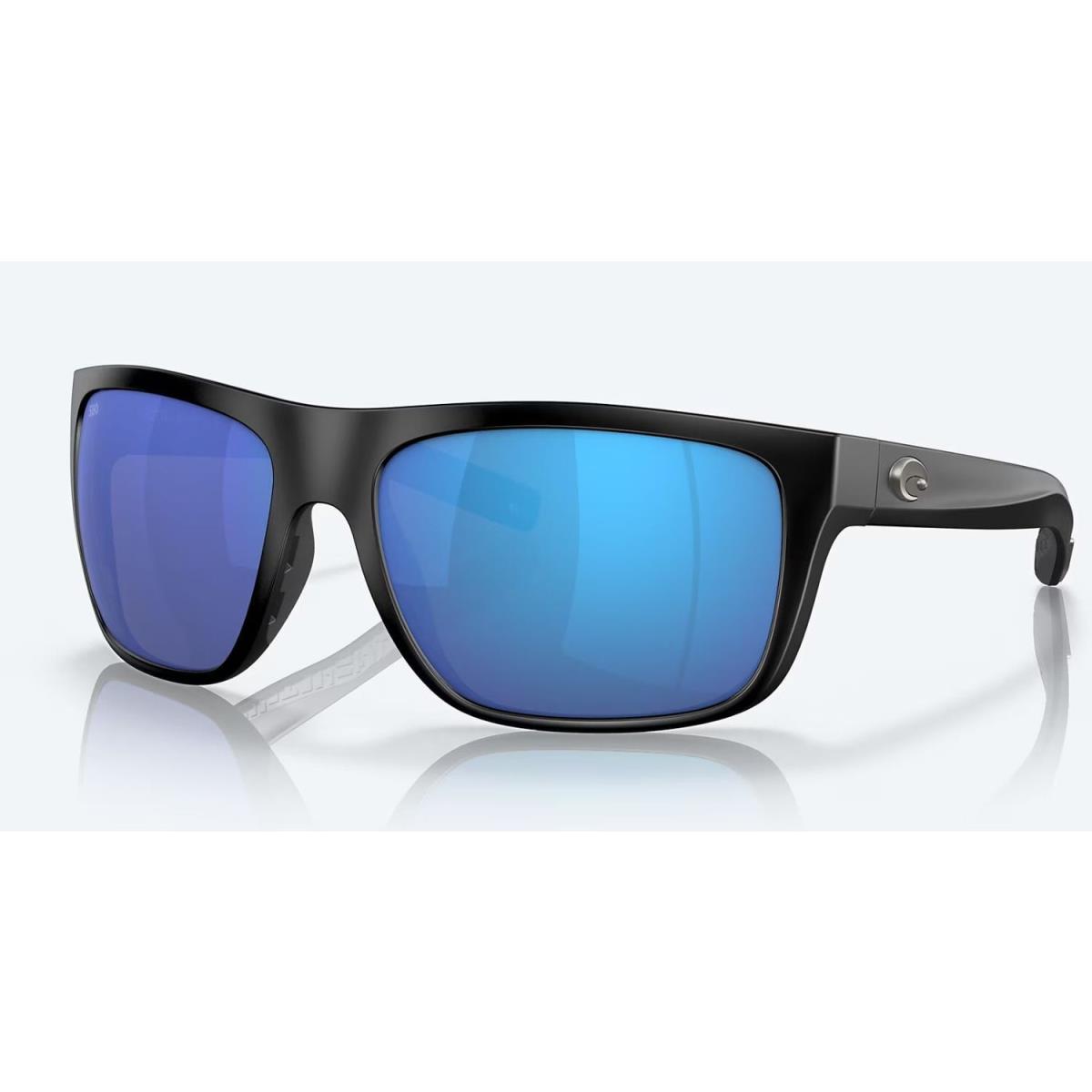 Costa Del Mar Brb 11 Obmglp Broadbill Sunglasses Matte Black Frame Blue - Blue Mirror, Frame: Black, Lens: Blue