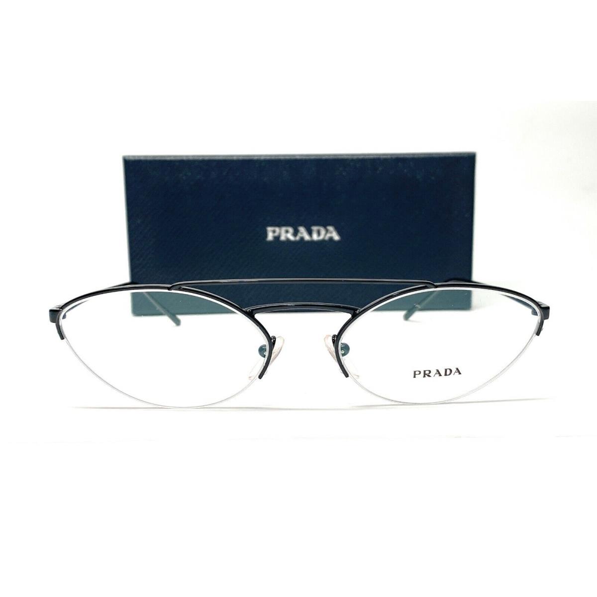 Prada PR 62VV 1AB1O1 Black Demo Lens Women`s Eyeglasses 57mm