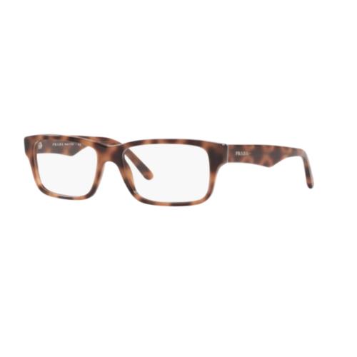 Prada PR16MV 5191O1 53 Spotted Brown Demo Lens Women`s Eyeglasses 53mm