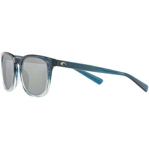 Costa Del Mar Deep Teal Fade/gray Silver Mirror 580G Polarized 53 mm Sunglasses