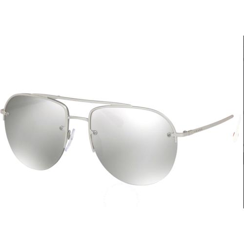 Prada Sport Sunglasses PS53SS QFP2B0 59 Silver Tone /silver Mirror Men