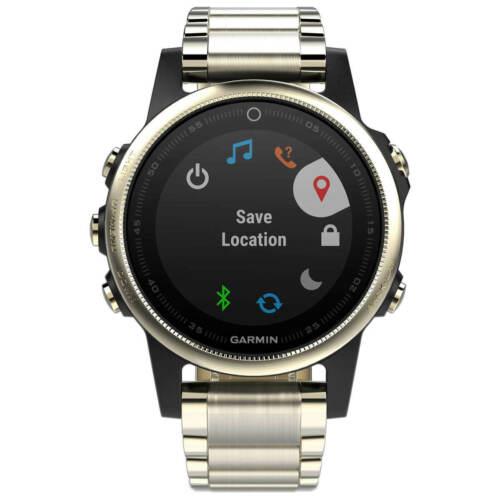 Garmin Unisex Gps Smartwatch Fenix 5S Black Dial Light YG Bracelet 010-01685-14