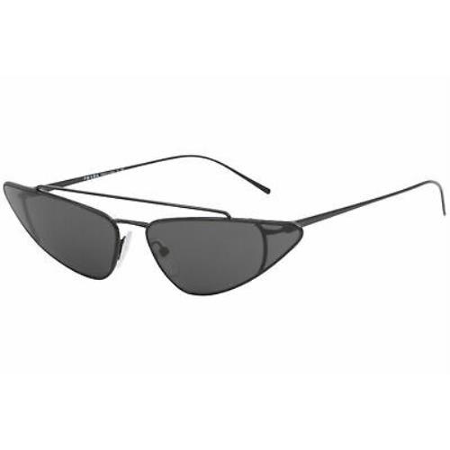 Prada Women`s SPR63U SPR/63U 1AB/5S0 Black Fashion Cat Eye Sunglasses 68mm