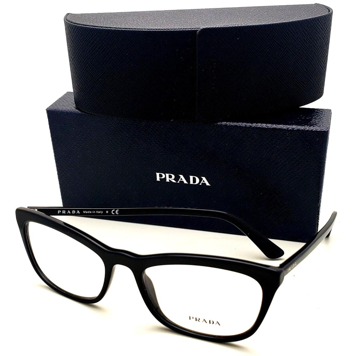 Rx-able Prada Eyeglasses Vpr 10V 1AB-1O1 54-18 Classic Black Cat-eye Frames