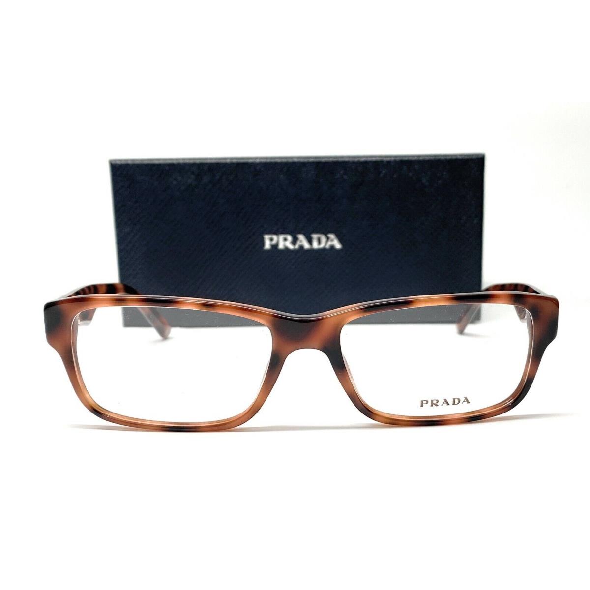 Prada PR 16MV 5191O1 Spotted Brown Demo Lens Women`s Eyeglasses 53mm
