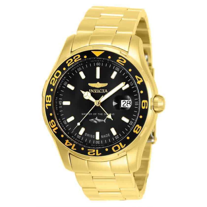 Invicta Pro Diver Master of The Oceans Gmt Black Dial Men`s Watch IN 25822