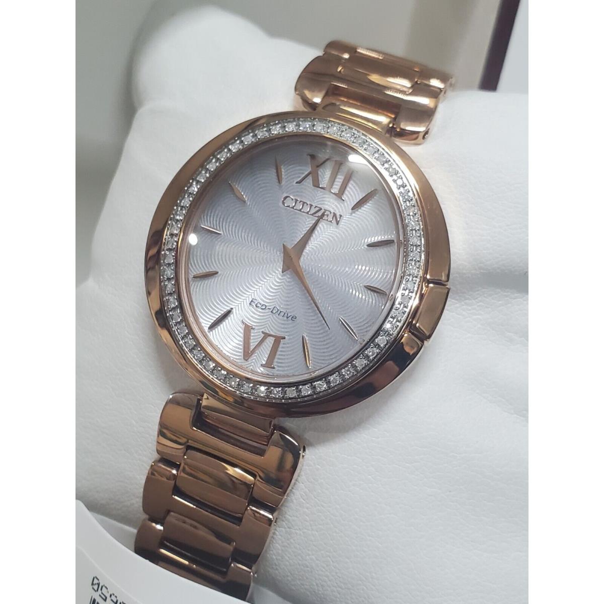 Citizen Eco-drive Capella 34mm Pink Gold Stainless Case with Pink Gold