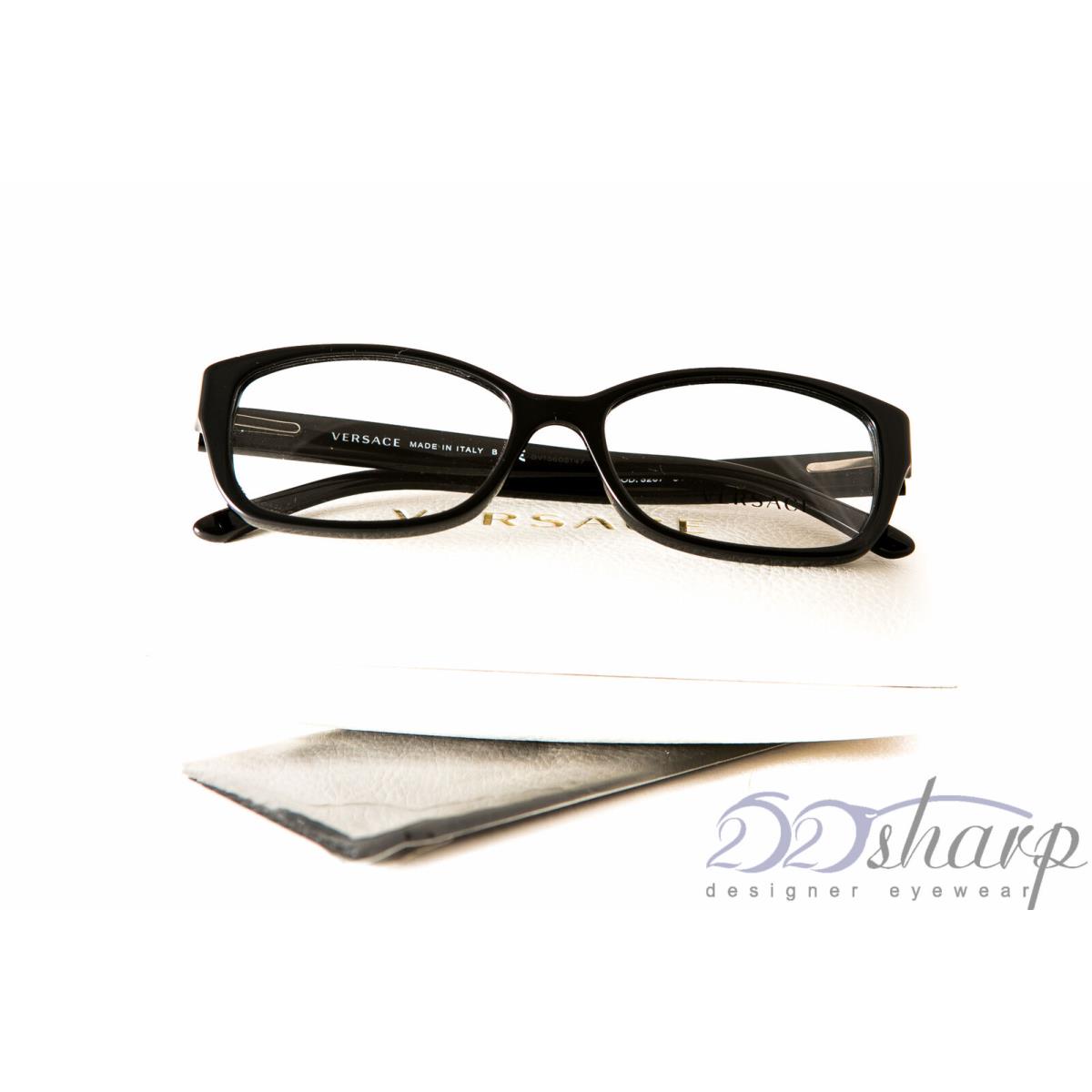 Versace Eyeglasses-ve 3207 5131 54 Black Glitter