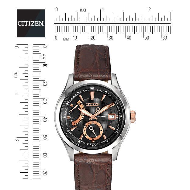 Citizen NB3016-05E Signature Grand Classic Men`s Strap Black Dial