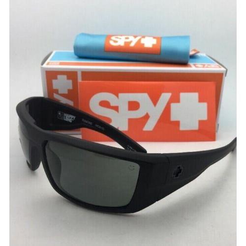 SPY Optics sunglasses DIRK - Soft Matte Black ( Black Rubberized ) Frame, HD+ Grey Green Polarized Lens
