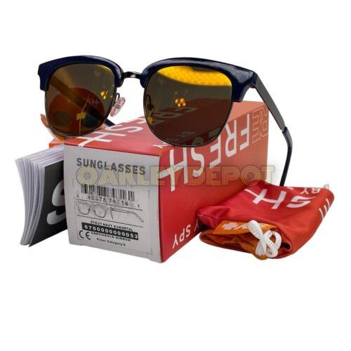 Spy Optic Stout Navy Gunmetal/gold Mirror Sunglasses 6700000000053