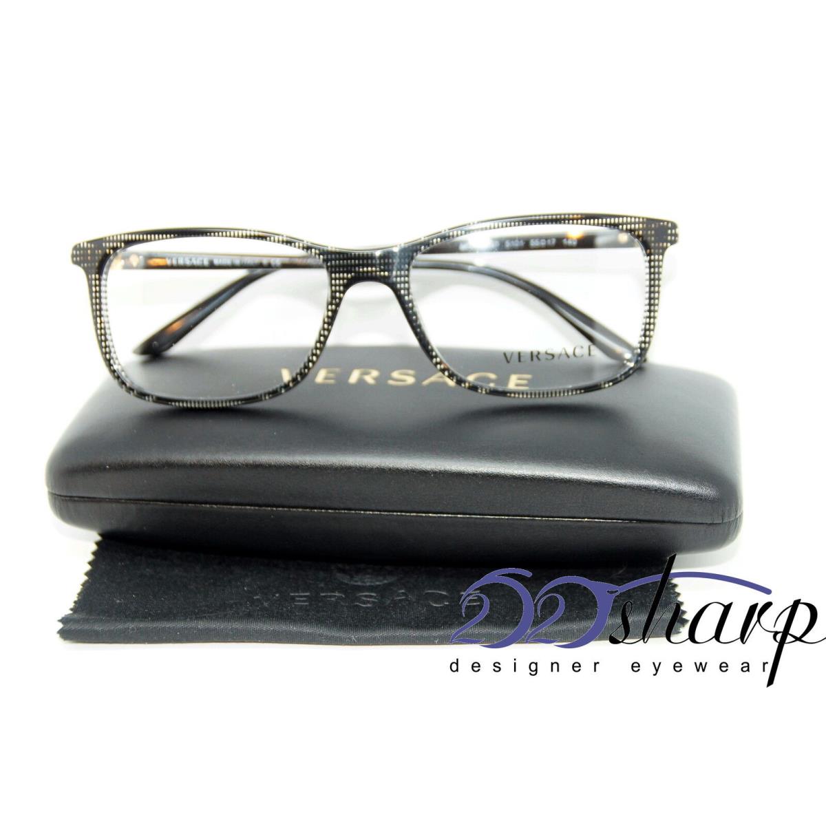 Versace Eyeglasses-versace 3197 5101 55 Black Rule 55/17/140