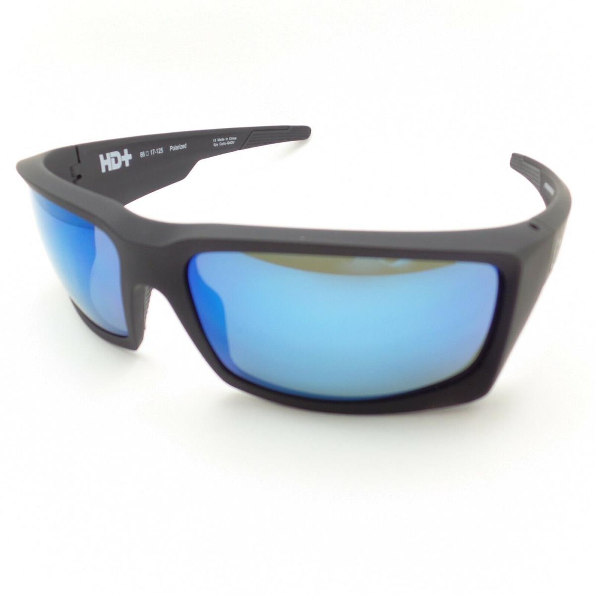 Spy Optics Dirty Mo Soft Matte Black Polar Blue Spectra Sunglasses - Frame: Soft Matte Black, Lens: Blue Spectra