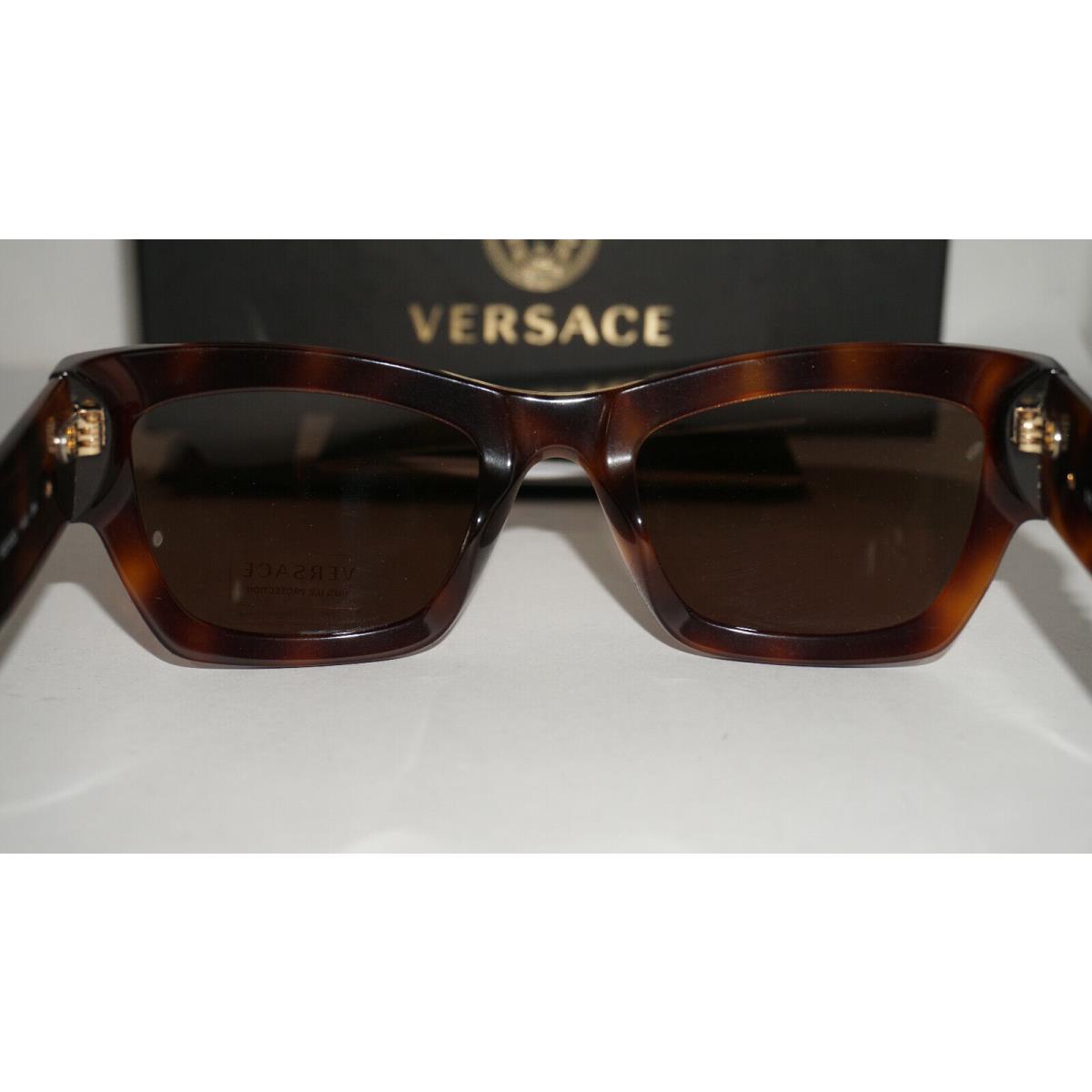 Versace New factory Sunglasses Havana Brown Brown VE4358 529673 52 140