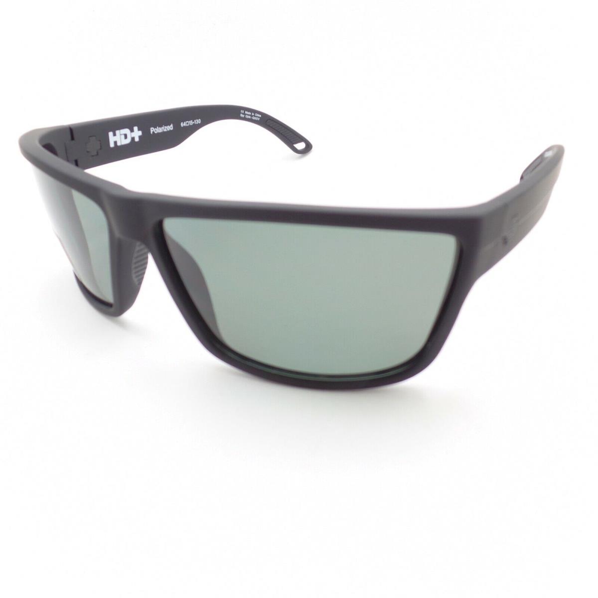 Spy Optics Rocky Matte Black Hd+ Grey Green Polarized Sunglasses