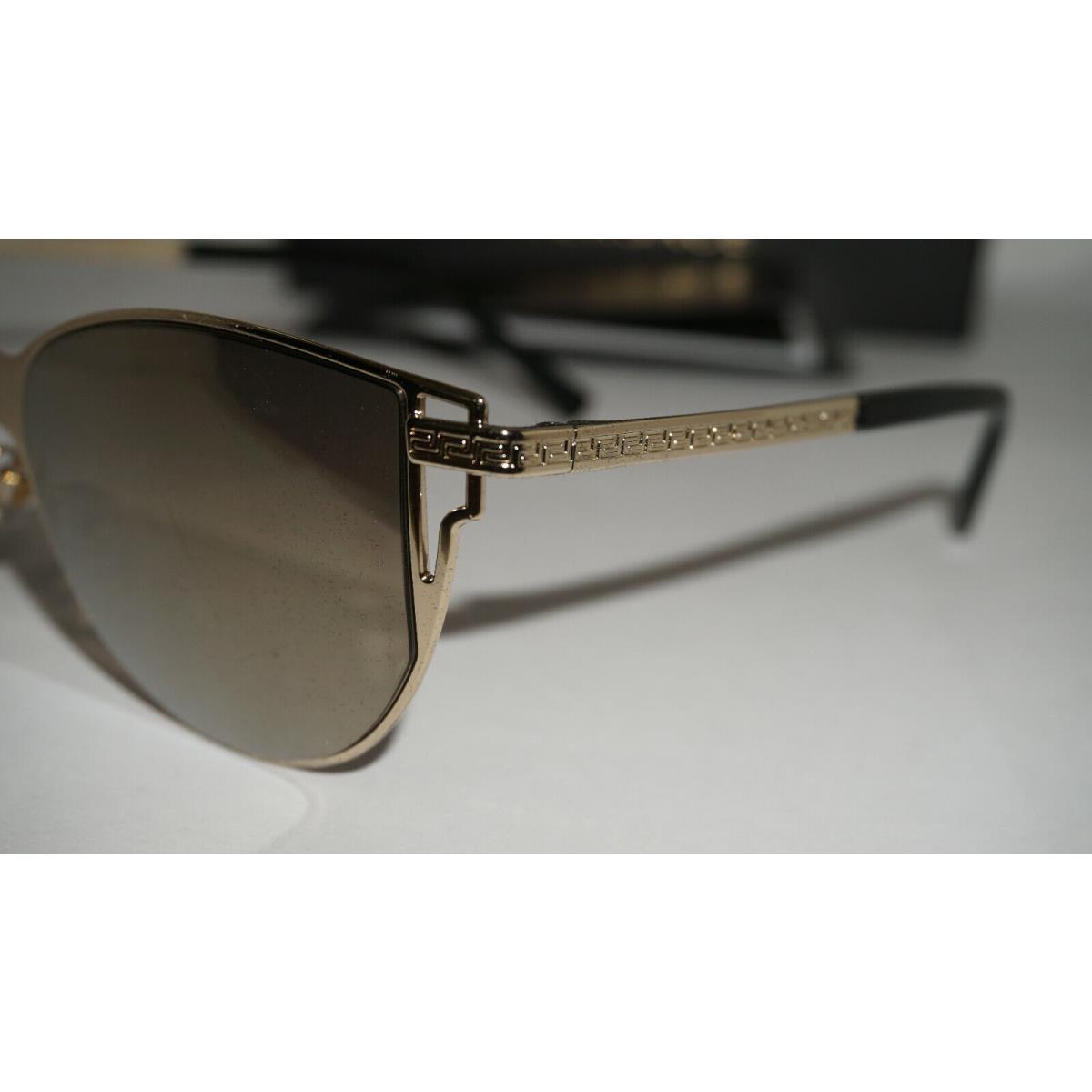 Versace sunglasses  - Gold Light Frame, Dark Brown Mirror Lens