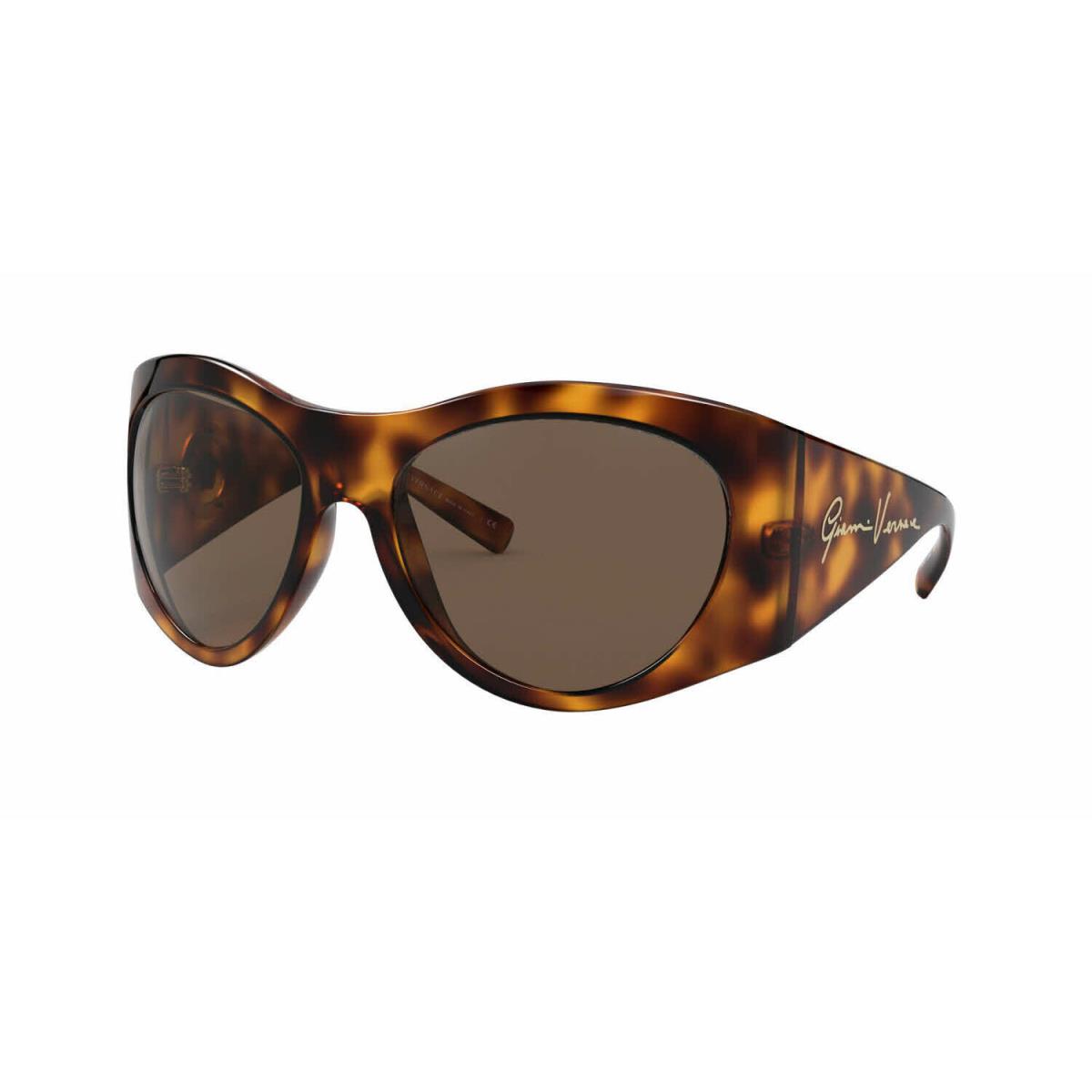 Versace Sunglasses VE4392 521773 63mm Havana / Dark Brown Lens