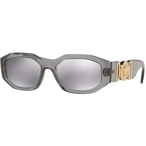 Versace Sunglasses VE4361 3116G 53mm Transparent Grey / Lt Grey Mirror Silver
