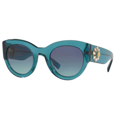 Versace Sunglasses VE4353BM 53164S 51mm Trans Turquoise/azure Gradient Dark Blue