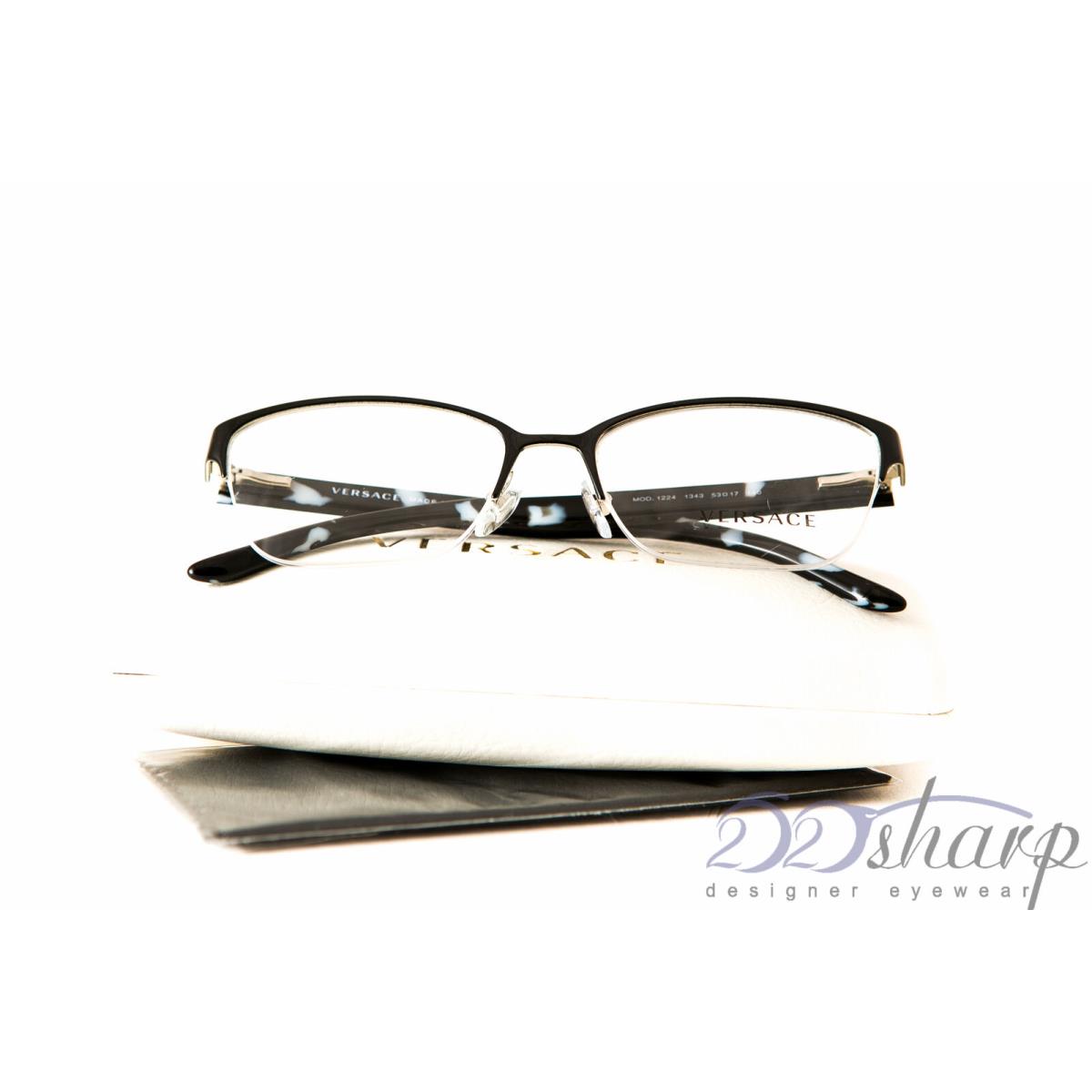 Versace Eyeglasses-versace 1224 1343 53-17 Silver