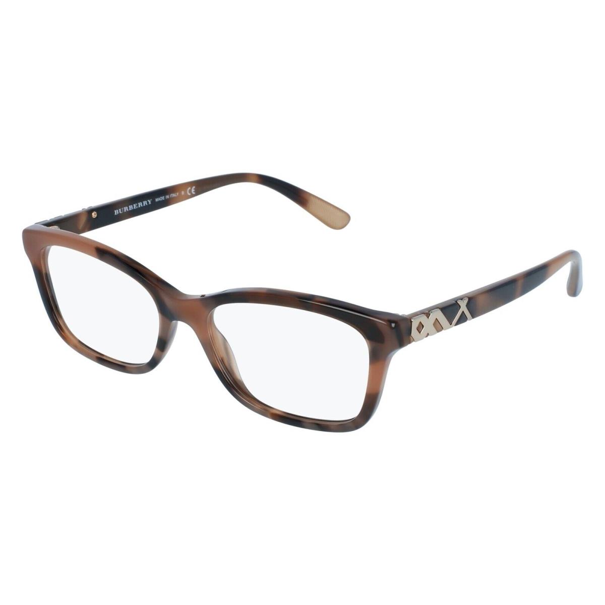 Burberry B 2249 Brown Havana 3641 Plastic Eyeglasses Frame 54-16-140 Italy