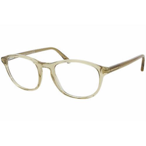 Tom Ford TF5427 057 Eyeglasses Women`s Beige Full Rim Round Optical Frame 50mm