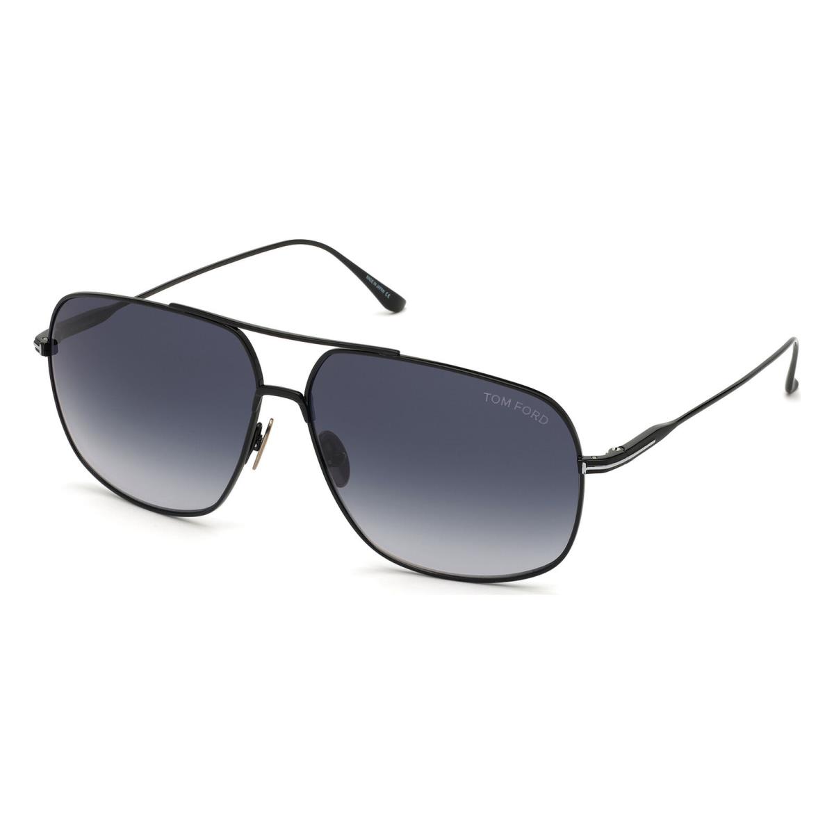 Tom Ford FT0746-01W-62 Shiny Black Sunglasses