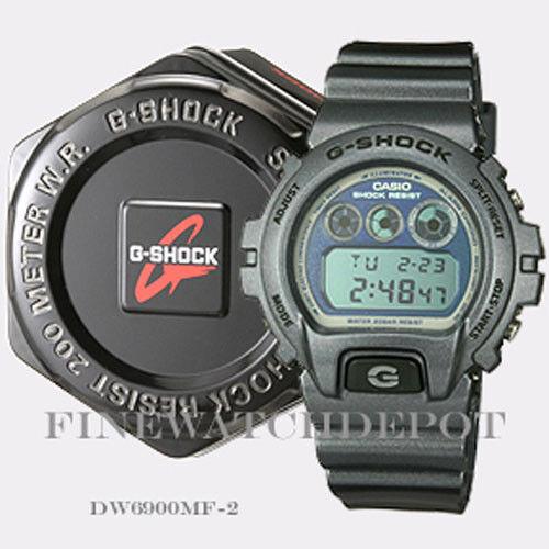 Casio G-shock Men`s Grey Metallic Resin Digital Watch DW6900MF-2