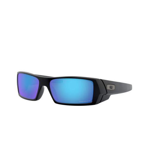 OO9014-50 Mens Oakley Gascan Polarized Sunglasses - Black Frame, Blue Lens
