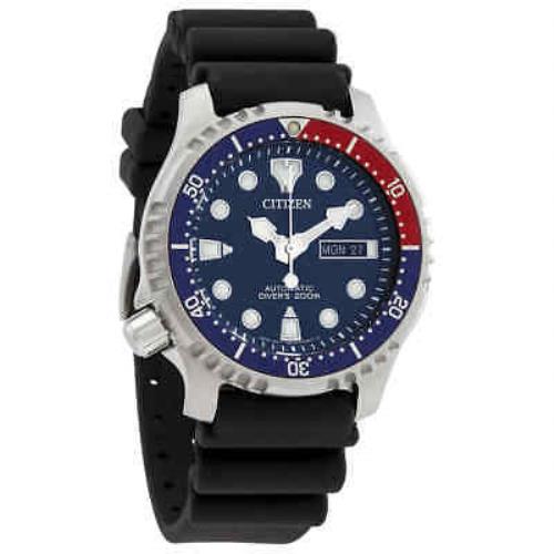 Citizen Promaster Automatic Blue Dial Men`s Watch NY0086-16L - Dial: Blue, Band: Black