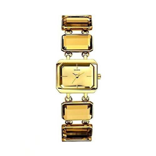 Guess Gold Tone Crystal Jewel Dial Bracelet WATCH-U14505L1