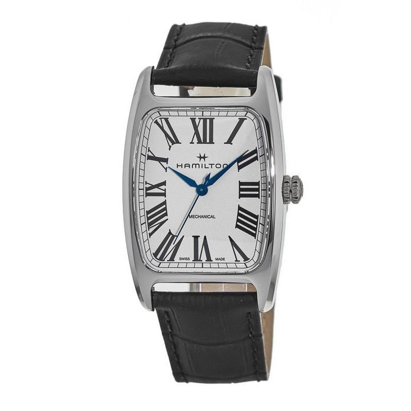 Hamilton Boulton Mechanical Black Leather Men`s Watch H13519711