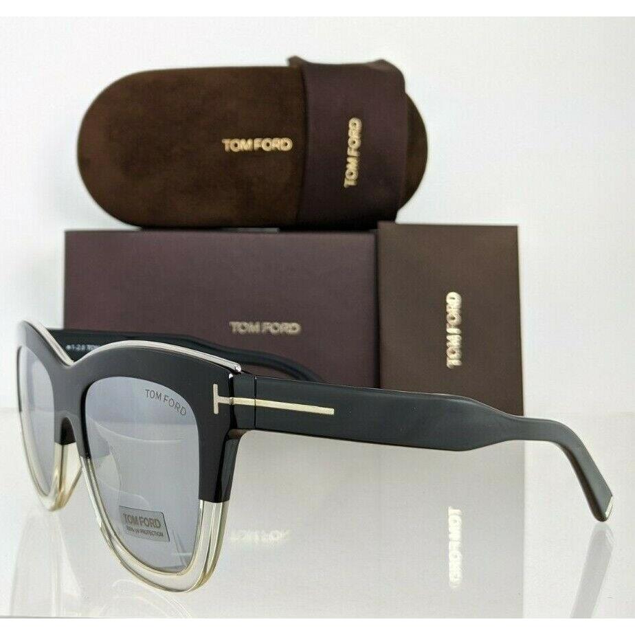 Tom Ford Sunglasses FT TF685 03C Julie Frame TF 0685 52mm | 083853357132 - Tom  Ford sunglasses - Black & Clear Frame, Gray/Silver Lens | Fash Direct