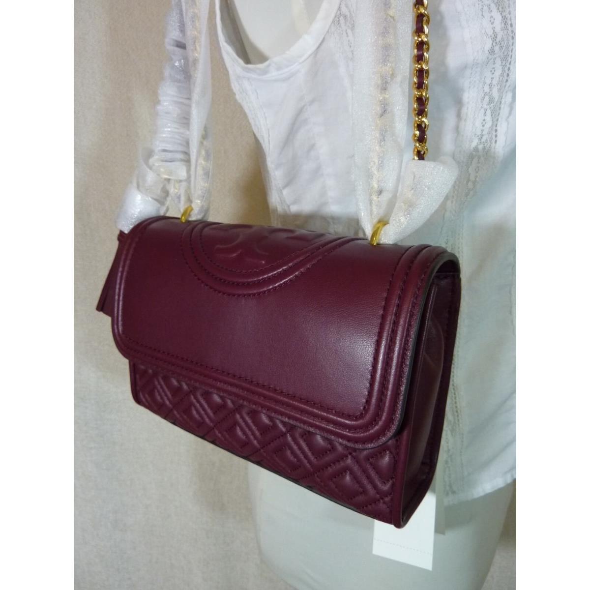 tory burch fleming burgundy