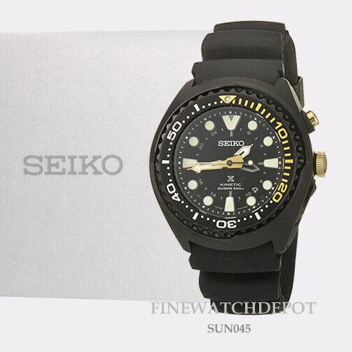 Seiko Men`s Prospex Kinetic Gmt 50th Anniversary Watch SUN045