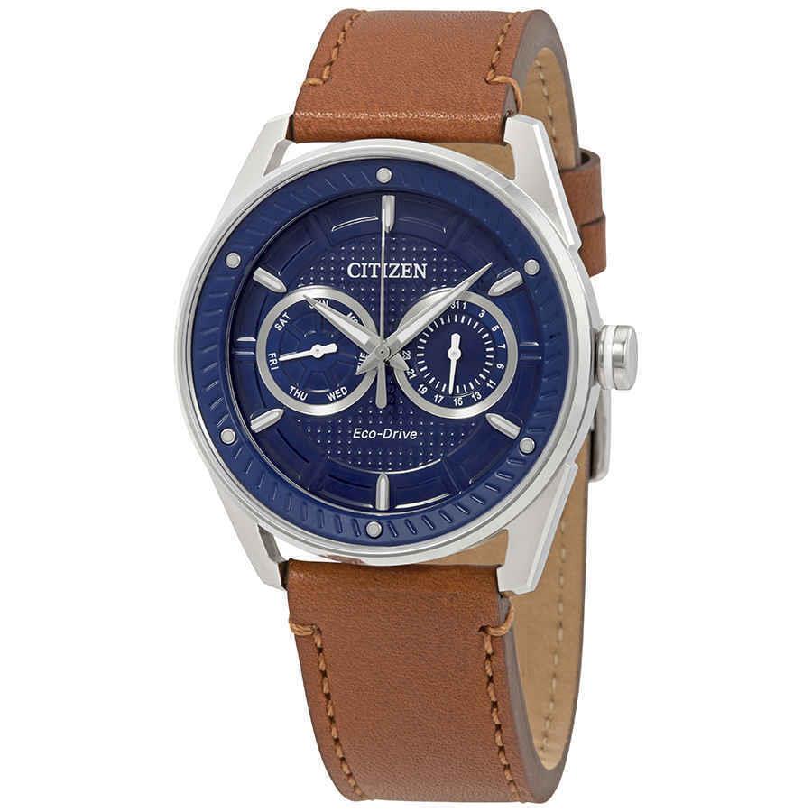 Citizen Cto Eco-drive Navy Blue Dial Men`s Watch BU4020-01L