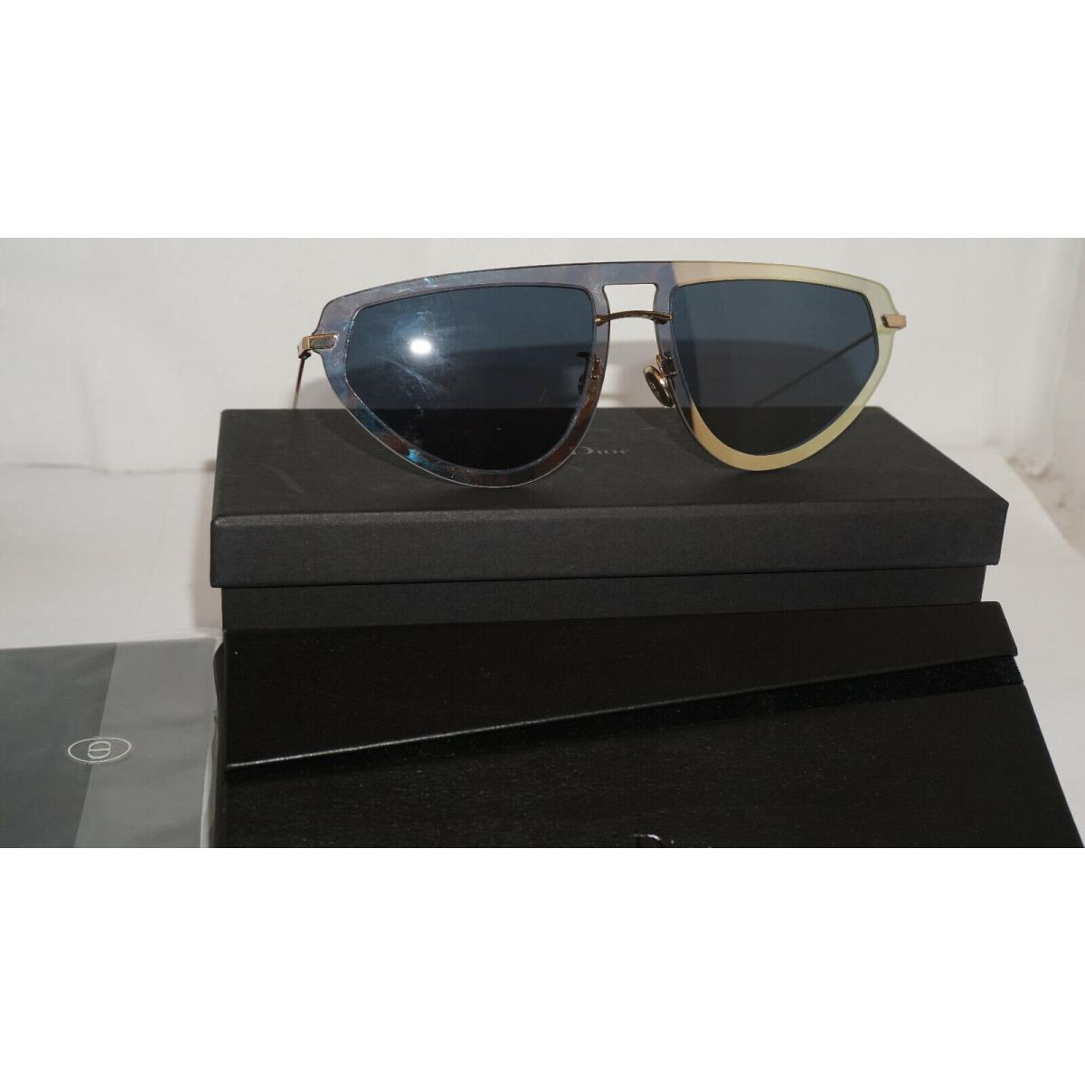 Christian Dior Sunglasses Gold Blue DIORULTIME2 0LKS 56 17 145