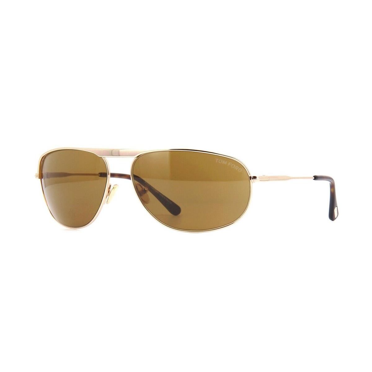 Tom Ford Gabe FT 0774 Shiny Rose Gold/brown 28E Sunglasses