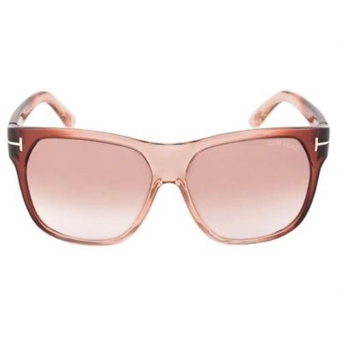 Tom Ford Federico Sunglasses Transparent Mauve Brown Frame FT188 34T 58-13  130 - Tom Ford sunglasses - 044558075677 | Fash Brands