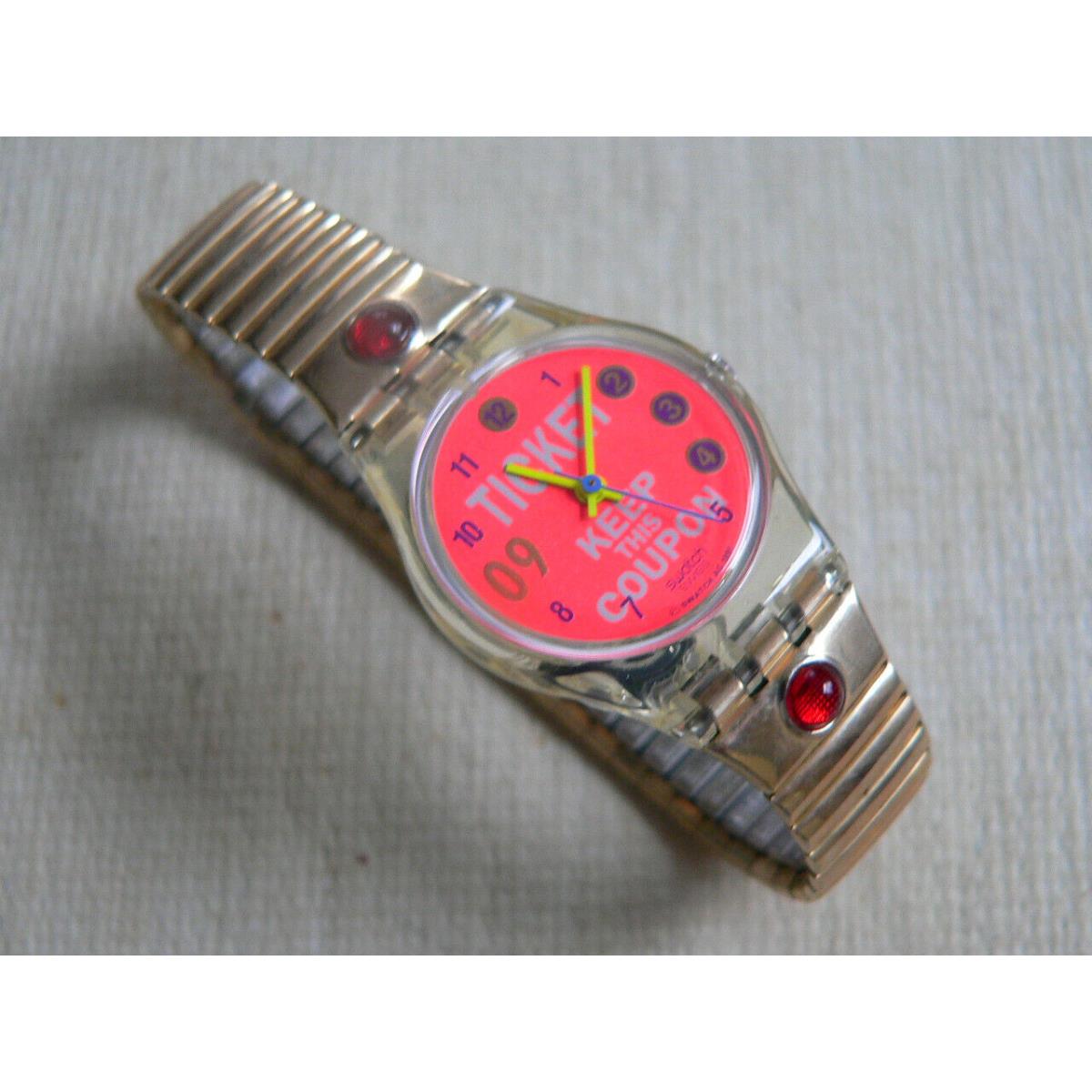 1992 Ladies Swatch Watch World Order Ticket Keep This